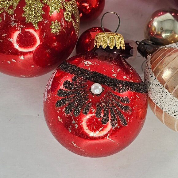 Vintage Christmas Ornament Mixed Lot Rauch Poland Germany Shiny Brite - Picture 3 of 12